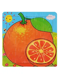 Купить Деревянная пазл-рамка Рыжий кот Апельсин 20 элементов 15х15см (G214) — Фото №1