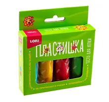 Купить Тесто для лепки "Пластишка", набор из 4 цветов — Фото №1