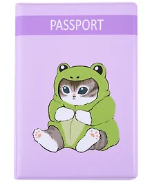 Купить Обложка для паспорта Kawaii Котик кигуруми (лягушка) (ОП2024-418) — Фото №1