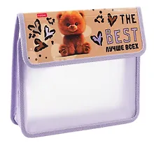 Купить Папка для тетрадей А5 "Пушистый мишка" 2 отделения, пластик — Фото №1