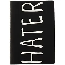 Купить Записная книжка А6 32л кл. "HATER", тонир. внутр. блок, сшивка — Фото №1