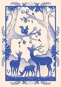 Купить Блокнот Жили-были. Гжель «Олененок» (формат А5, 144 стр., блинтовое тиснение, тонированный блок) — Фото №1