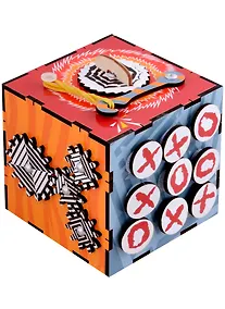 Купить Развивающая игра. Обучающая доска "Бизикуб. Крестики-нолики" — Фото №1