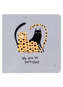 Купить Записная книжка 170*170 40л нелин. "Silly", кот и леопард, мягк.переплет, скрепка — Фото №1