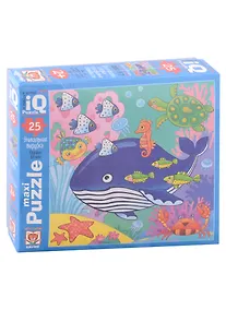 Купить IQ Пазл МАКСИ "Кит в синем море", 25 элементов — Фото №1