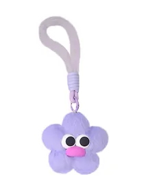 Купить Брелок-обвес на сумку Цветочек с глазками Лавандовый (текстиль) (12-3307032615-6134) — Фото №1