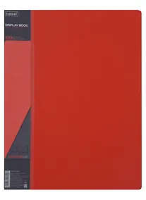 Купить Папка 100ф А4 "STANDARD" пластик 0,8мм, красная — Фото №1