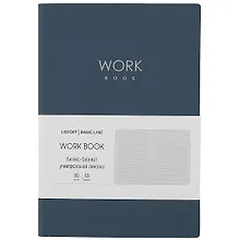 Купить Книга для записей А5 80л лин. "Work book. No 3" иск.кожа, инт.переплет, тиснение фольгой, инд.уп. — Фото №1