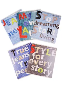 Купить Тетрадь в клетку Альт, "Джинса", 48 листов, в ассортименте — Фото №1