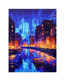 Купить Картина по номерам LORI "Вечерний канал", холст на подрамнике 30х40 см — Фото №1