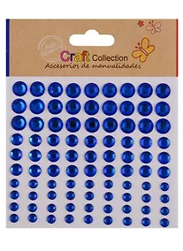 Купить Стразы кристаллы микс размеров синие — Фото №1