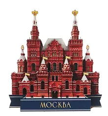 Купить Сувенирный магнит ГИМ (Москва) (дерево) (8х9) (ГИМ1) — Фото №1