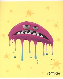 Купить Тетрадь в клетку Listoff, "Смешные кляксы", 48 листов, в ассортименте — Фото №1