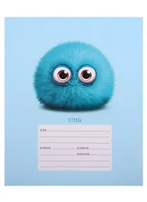 Купить Тетрадь в клетку Listoff, "Монстрики", 24 листа, в ассортименте — Фото №1