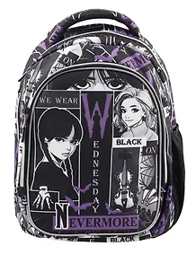 Купить Рюкзак "Венсдей" 2 отделения, 40*32*16 см, клетка — Фото №1