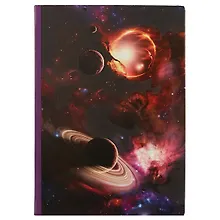 Купить Блокнот «Космос. Планеты на красном фоне», 192 страницы, А5 — Фото №1