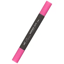 Купить Маркер художественный "Сонет" ярко-розовый, двухсторон., тонк. и широк.долото, Сонет — Фото №1