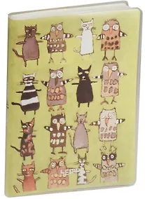 Купить Записная книжка А6 80л кл. "Kathy`s animal" карт.обл., с ПВХ-обложкой, тонир.внутр.блок, LENWA — Фото №1