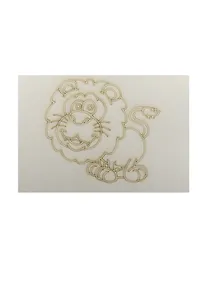 Купить Трафарет Лев (А5) (480) (упаковка) — Фото №1