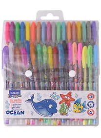Купить Ручки гелевые Mazari, Ocean, 36 цветов — Фото №1