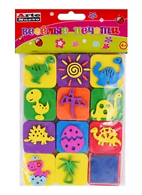 Купить НТ Набор для детского творчества Arte Nuevo Веселые печати Динозаврики — Фото №1