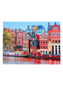 Купить Алмазная мозаика 30х40см (блест.),c подр.,с полн.заполн (34 цв.) Вечерний Амстердам (Арт.FS080) — Фото №1