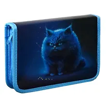 Купить Пенал 1 отделение "Пухлые коты" 20*13,3*3,5 см — Фото №1