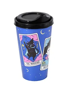 Купить Стакан с крышкой Коты Таро (пластик) (550 мл) (СП6-2025) — Фото №1