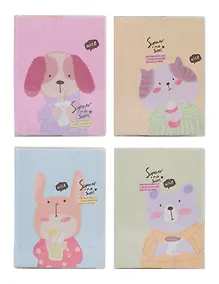 Купить Записная книжка А6 110л лин. "Glitter Animals", ПВХ-обл., ассорти — Фото №1