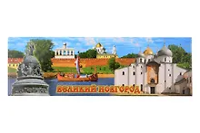 Купить Магнит металл Великий Новгород Коллаж (Великий Новгород) (02-1-28K13) — Фото №1