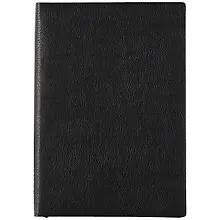 Купить Ежедневник недат. А5 120л "Шеврет экстра" черный, кожзам, мягкий переплет, офсет, ляссе — Фото №1