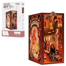 Купить RK01 Конструктор интерьерный – сборный домик CuteBee - Комната отдыха "Пламя", 259 деталей (материалы: дерево, картон, пластик, металл), со световыми эффектами (подсветка интерьера), с питанием от 2хААА батареек (не включены), серия DIY, возраст 14+ — Фото №1