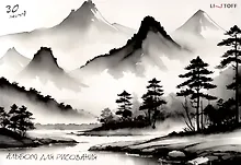 Купить Альбом для рисования 30л А4 "Пейзаж" склейка, мел.картон, твин-лак — Фото №1