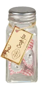 Купить Пуговки в клетку ассорти в стекл. банке  с тэгом (S20487527-16) — Фото №1