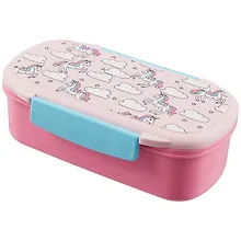 Купить Ланч-бокс Единорожки узор (пластик) (20х11) (12-Rongtai-609866) — Фото №1