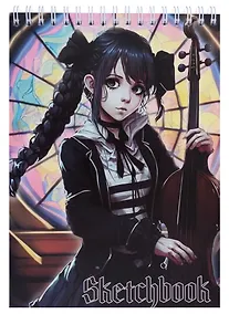 Купить Скетчбук "Вэнсдэй", А5, 60 листов — Фото №1