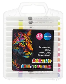 Купить Маркеры акриловые 24цв ПВХ-пенал, CENTRUM — Фото №1