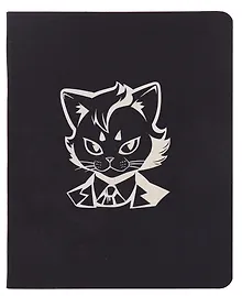Купить Тетрадь 48л кл. "TOTAL BLACK. Cat and mouse" цветной диз.картон, тиснение фольгой, гологр.линза, ассорти — Фото №1