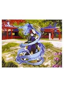 Купить Холст с красками по номерам "Аниме. Водяной дракон", 30 х 40 см — Фото №1