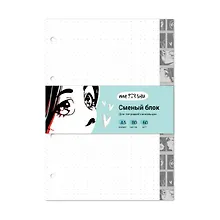 Купить Сменный блок для тетрадей 80л тчк. "Kawaii" 60г/м2, инд.уп. — Фото №1