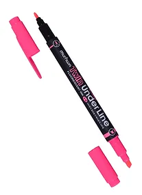 Купить Текстовыделитель MunHwa, Twin UnderLine, двухсторонний розовый 0,5 мм — Фото №1