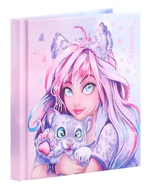 Купить Записная книжка Феникс+, "Девушка с барсом", 48 листов — Фото №1