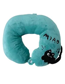 Купить Подголовник Черный кот (лазурный) (текстиль) (30х30) (14-0700-202505-T19) — Фото №1