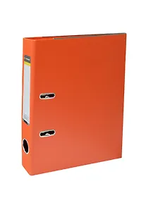 Купить Папка архивная 55мм А4 оранжевая,PVC,прозр.карман,металл.уголки, inФОРМАТ — Фото №1