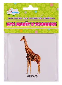 Купить Карточки для развития ребенка "Кто живет в зоопарке" — Фото №1