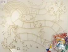 Купить Песочная ходилка Волшебный лес (А3) (065) (Х01) (трафарет+цв. песок+кубик+фишки) (3+) (упаковка) — Фото №1