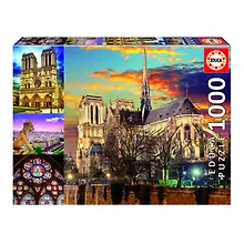 Купить Пазл Educa 1000 деталей - Нотр-Дам, коллаж — Фото №1