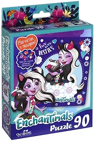 Купить Пазл, Оригами Энчантималс 90эл. +браслетик, магнитик Besties (17,6х21см) 03551 — Фото №1