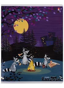 Купить Тетрадь в клетку Альт, "Веселые еноты", 48 листов, в ассортименте — Фото №1