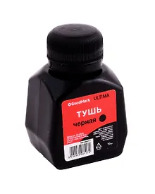 Купить Тушь 70 мл, жидкая, черная, GoodMark — Фото №1